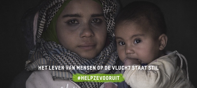 We voeren actie voor mensen op de vlucht, zodat ze sneller verder kunnen met hun leven.