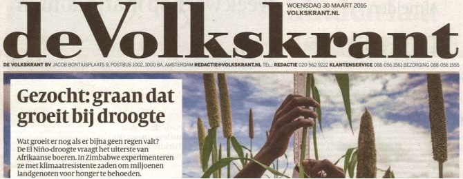 Foto: volkskrant voorpagina 30-03-2016