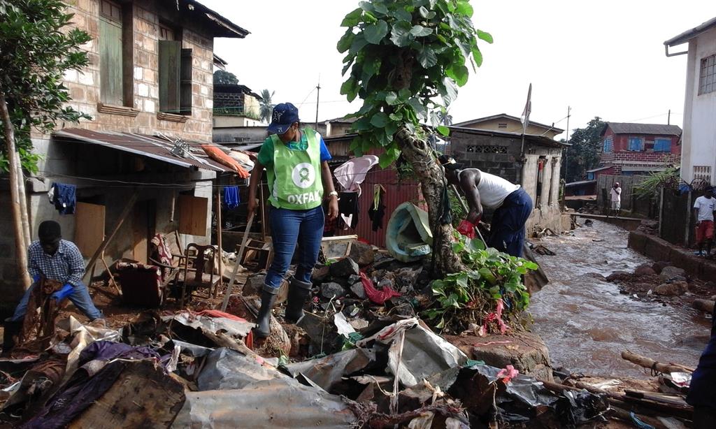 2017 Sierra Leone response opruimdienst noodhulp