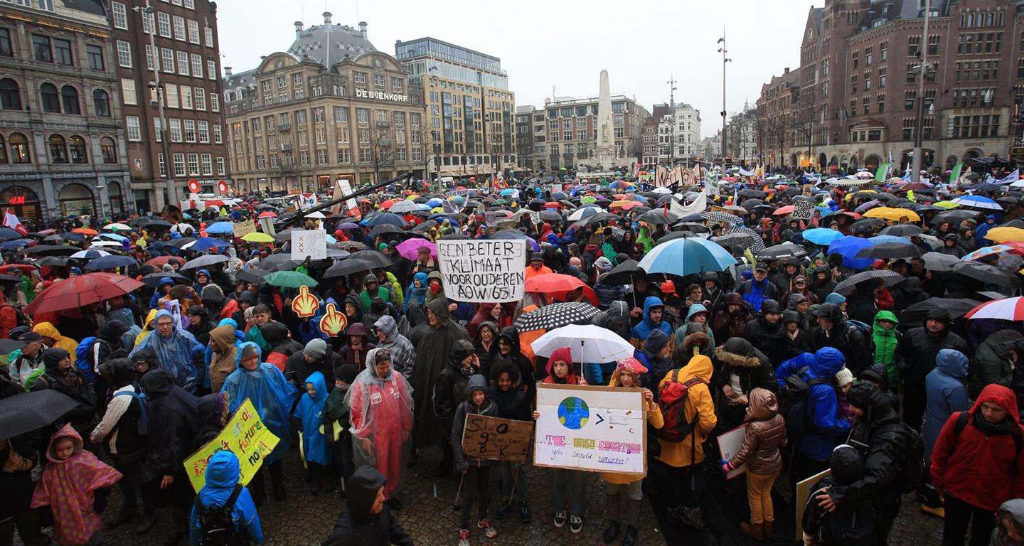 Bijna 40.000 deelnemers aan de Klimaatmars