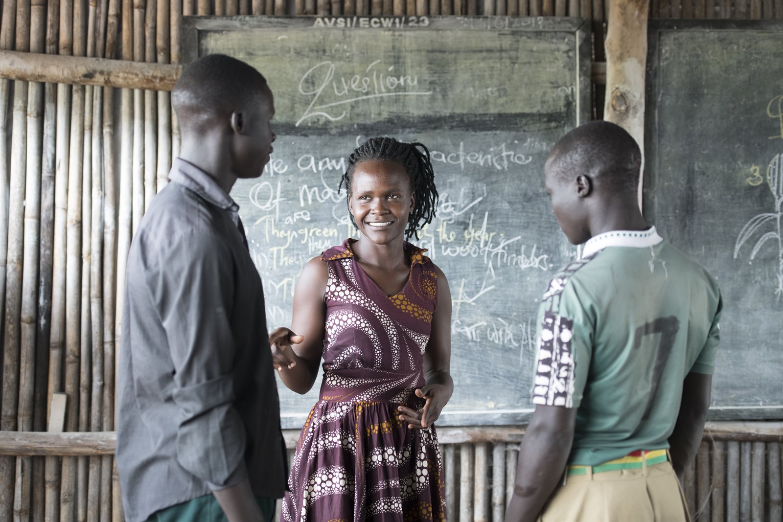 Beatrice Angee teacher at Aywee nursery and primary school Palabek Settlement Uganda Photo Emmanuel Museruka.jpg