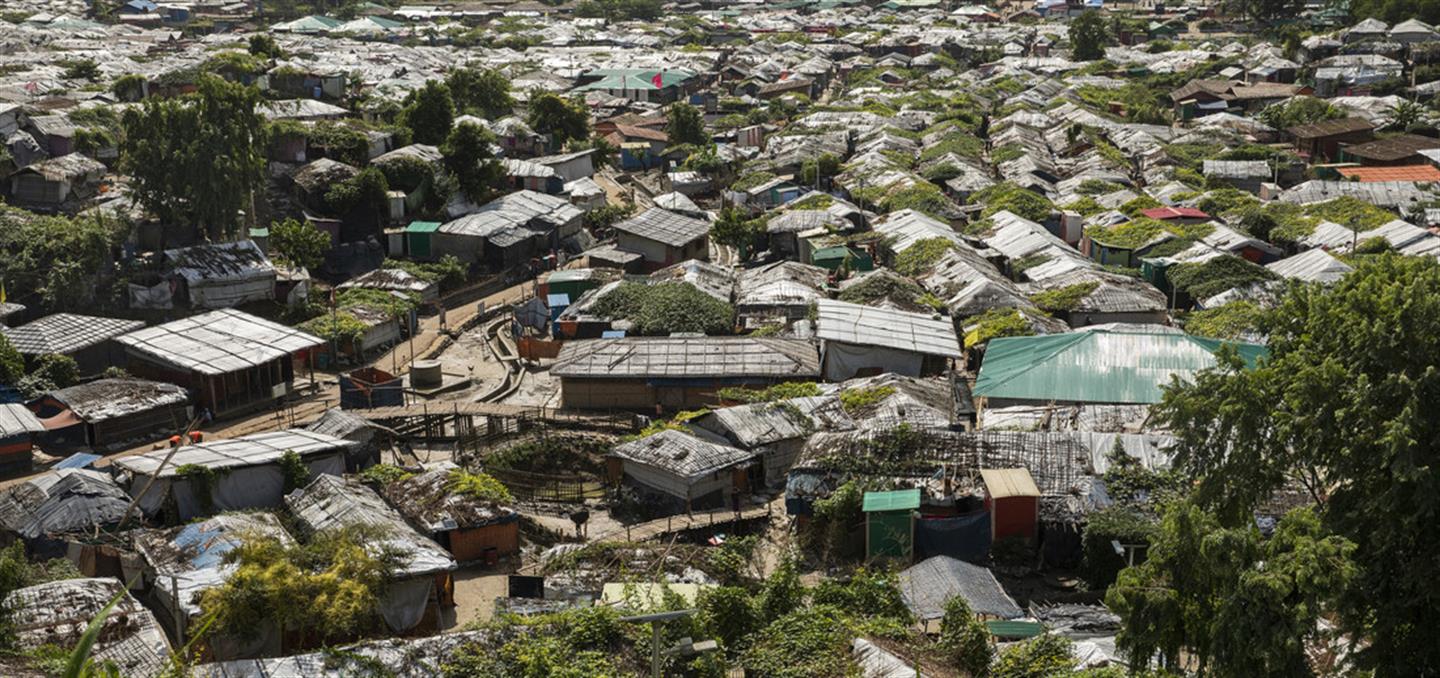 Vluchtelingenkamp Cox's Bazar in Bangladesh