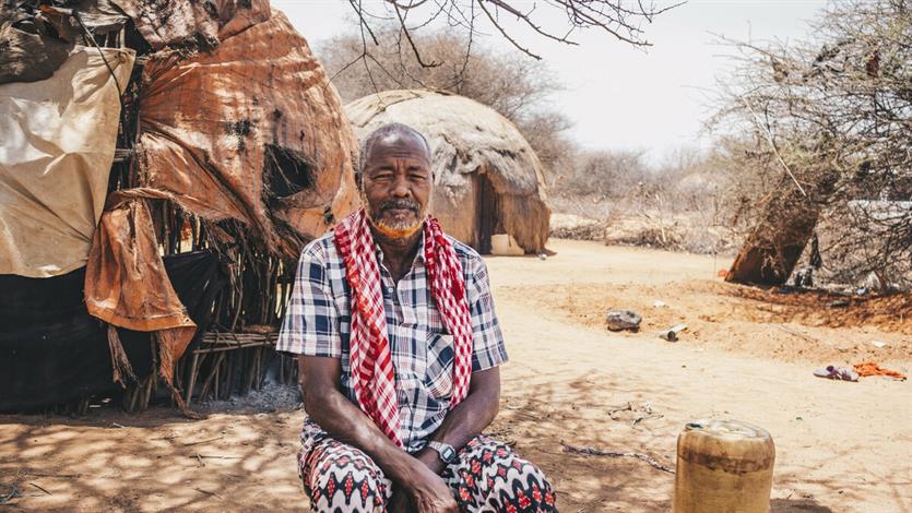 Ahmed Mohamud Omar uit Kenia: “Ik heb veel zorgen. Iedere dag weer. Waar haal ik eten vandaag voor mijn familie? En drinkwater?”