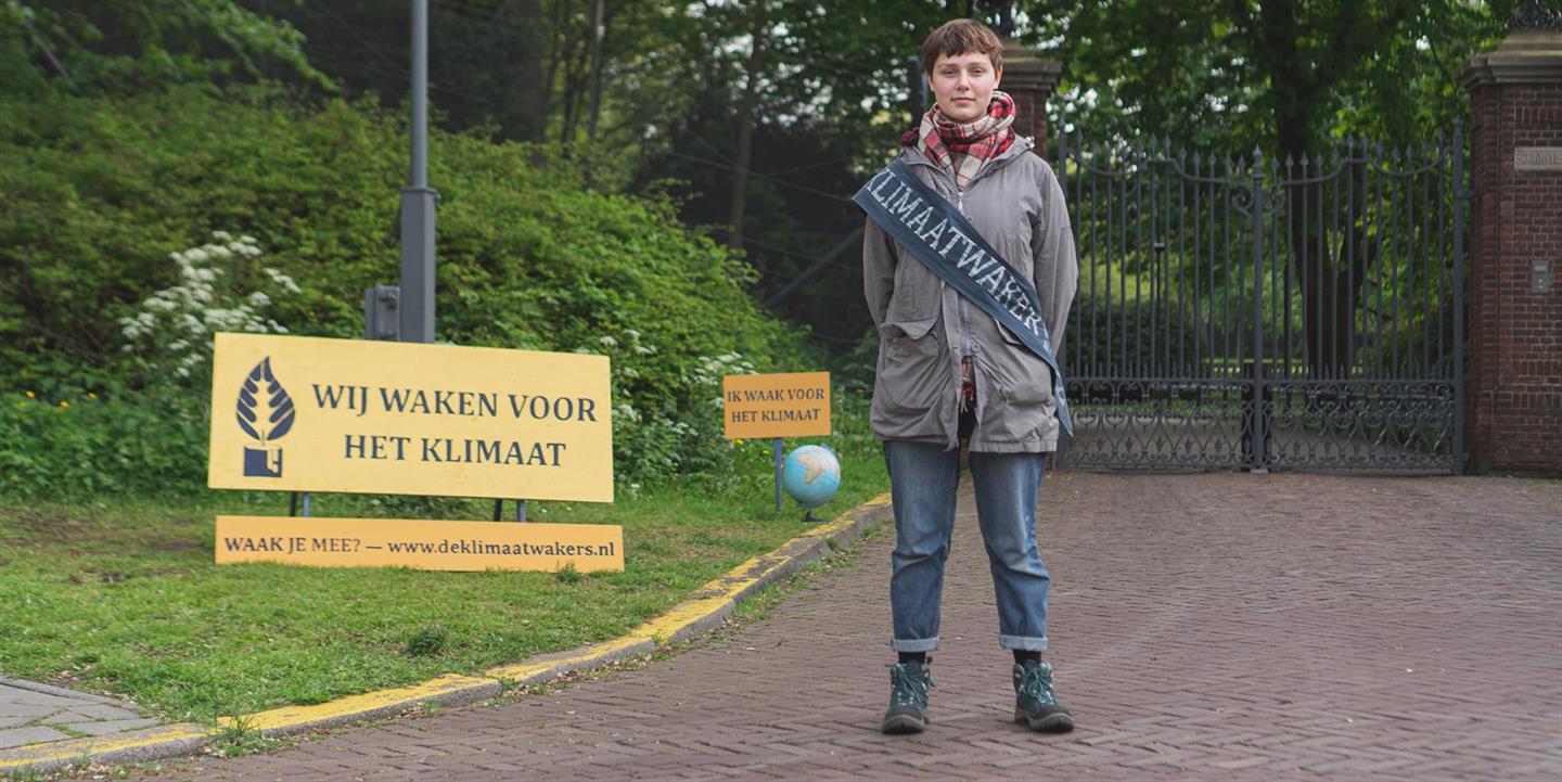 Donna waakt voor het klimaat