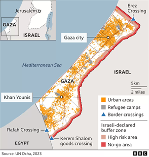 map Gaza UN OCHA