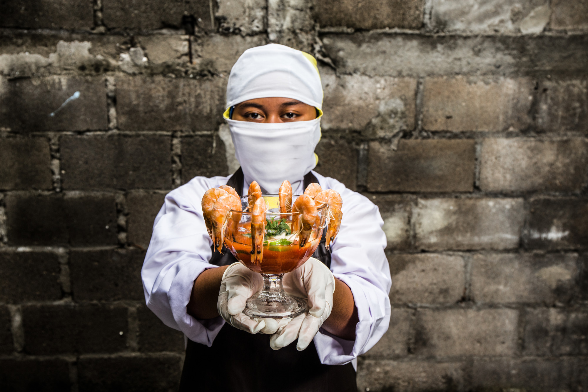 Melati werkte in een garnalenfabriek