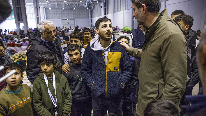 Oxfam Novib directeur Michiel Servaes bezoekt het rampgebied