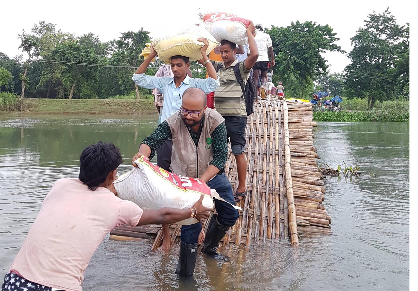 Overstromingen in Nepal, Oxfam biedt noodhulp