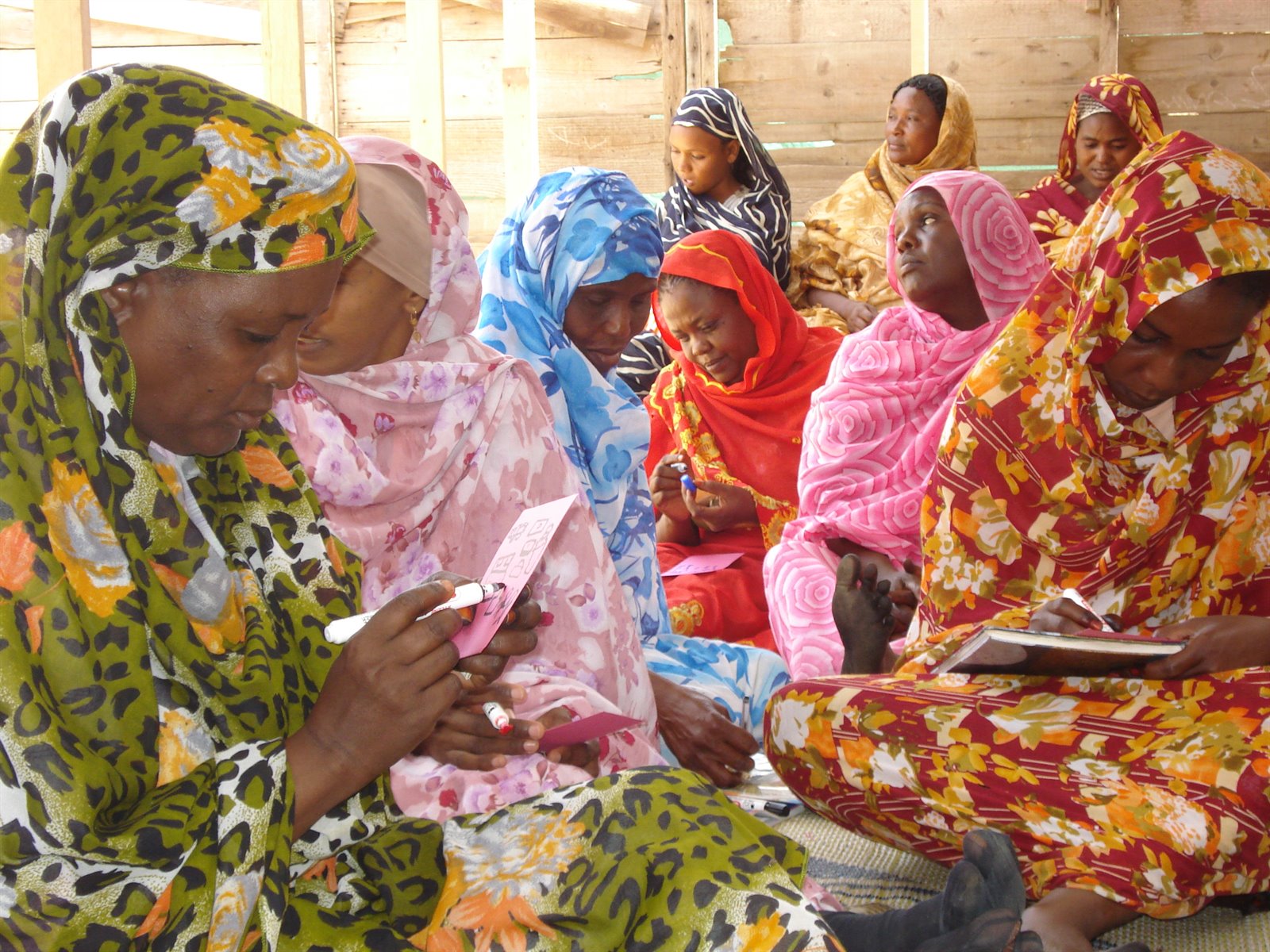 Participants Women's Development Associations, PASED Sudan, Mayoux 2007.JPG