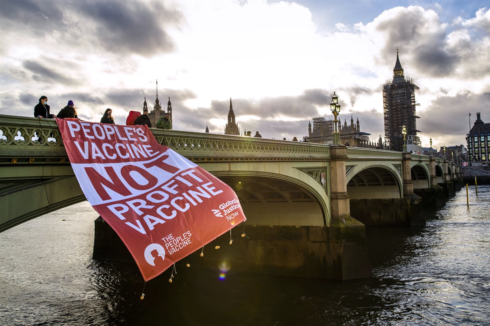 People's Vaccine banner