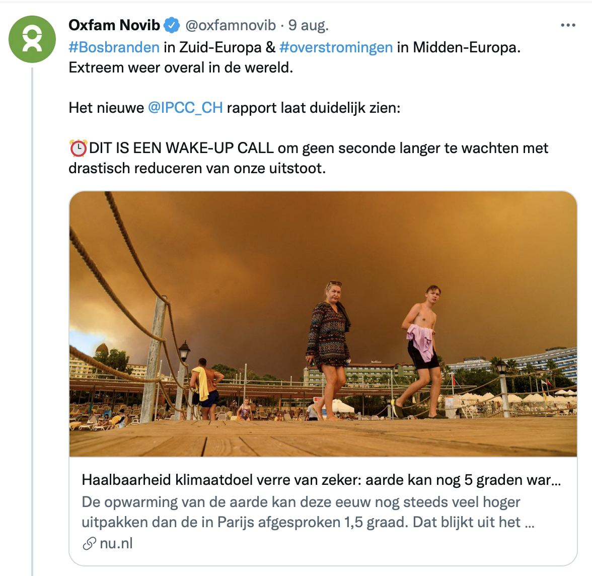 Twitter klimaatrapport