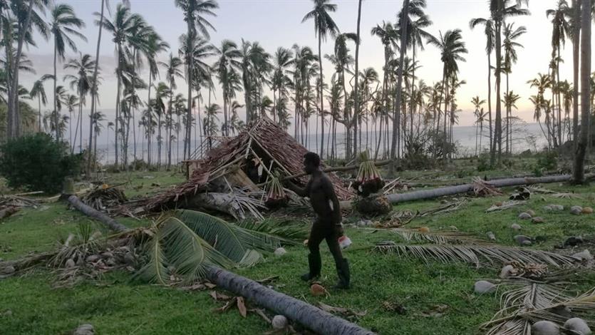 Fiji en andere eilanden in de Stille Oceanen hebben door klimaatverandering steeds vaker te maken met overstromingen en tyfonen. Hier schade van de tyfoon Harold in 2020.