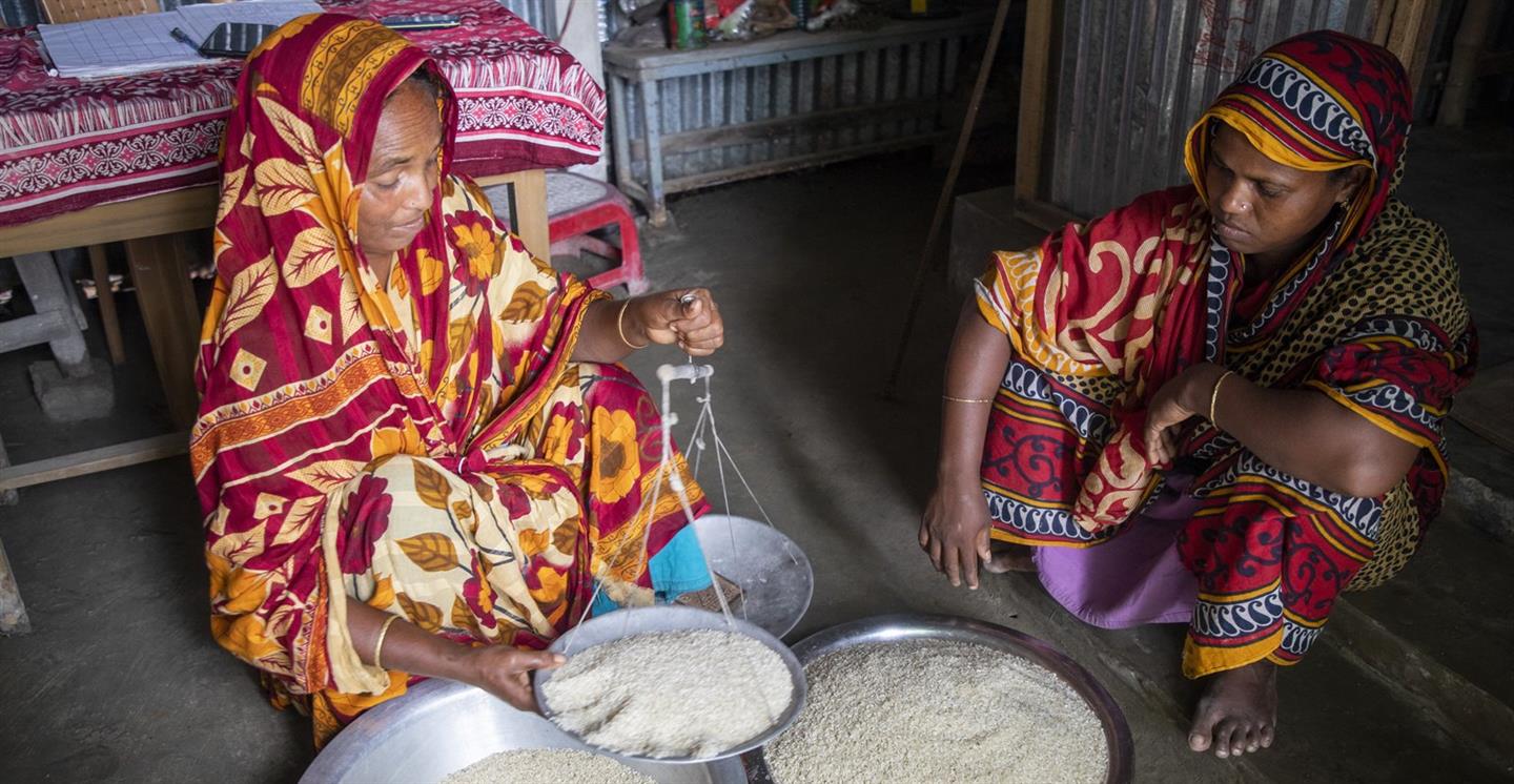 Rijst lenen bij de voedselleenbank
