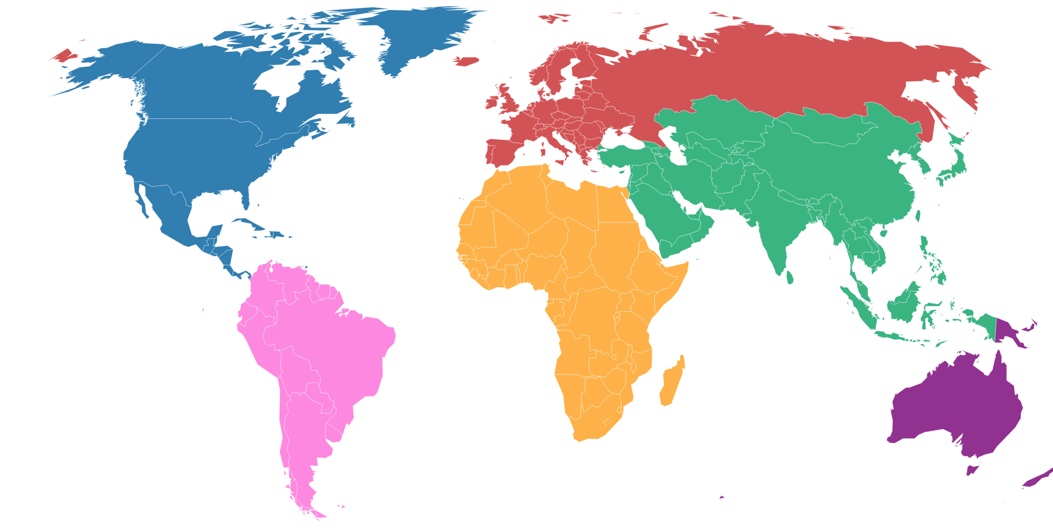 Worldmap Carbon normaal