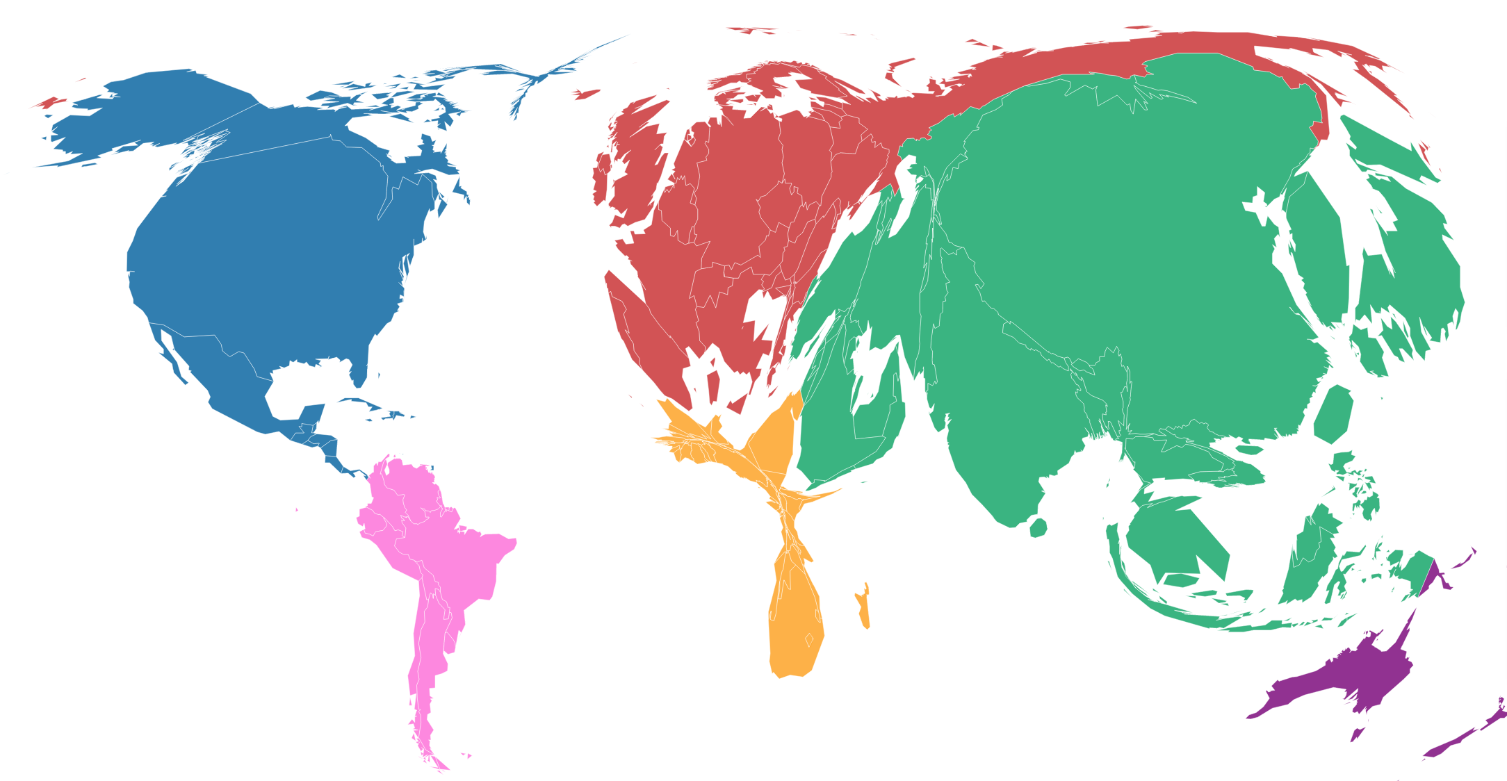 Worldmap uitstoot